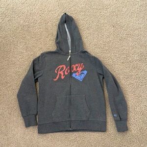 Girls Large Grey Zip Up